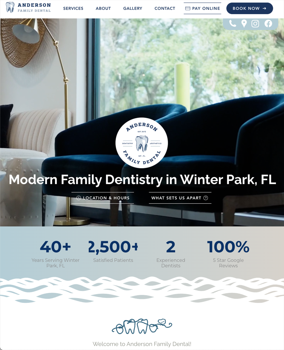 Anderson Family Dental: Achieving SEO Success